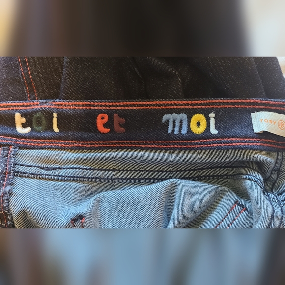 Tory Burch High Rise Straight Jeans - Picture 4 of 5